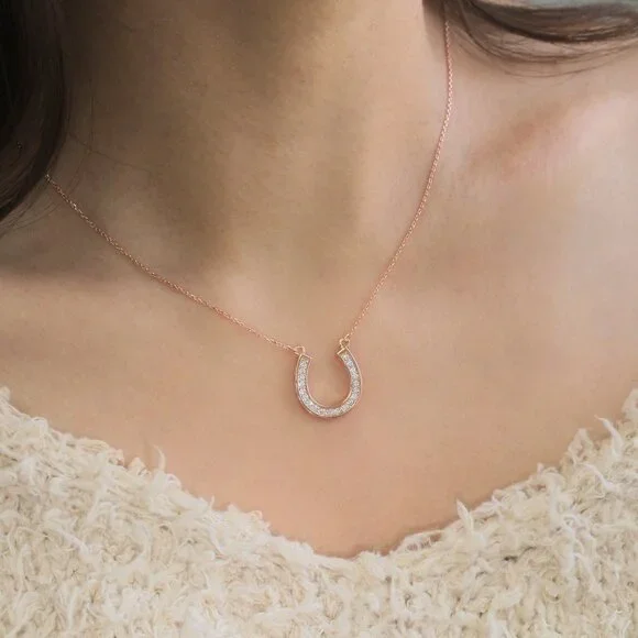 Reserved for @katybrady8887 pcs of Bright Path Horseshoe Necklace